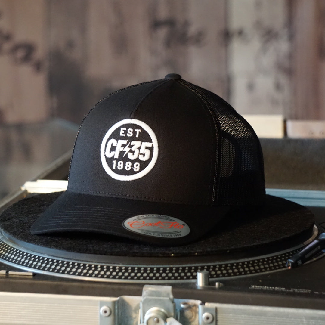 Centreforce CF35 Black Trucker Cap