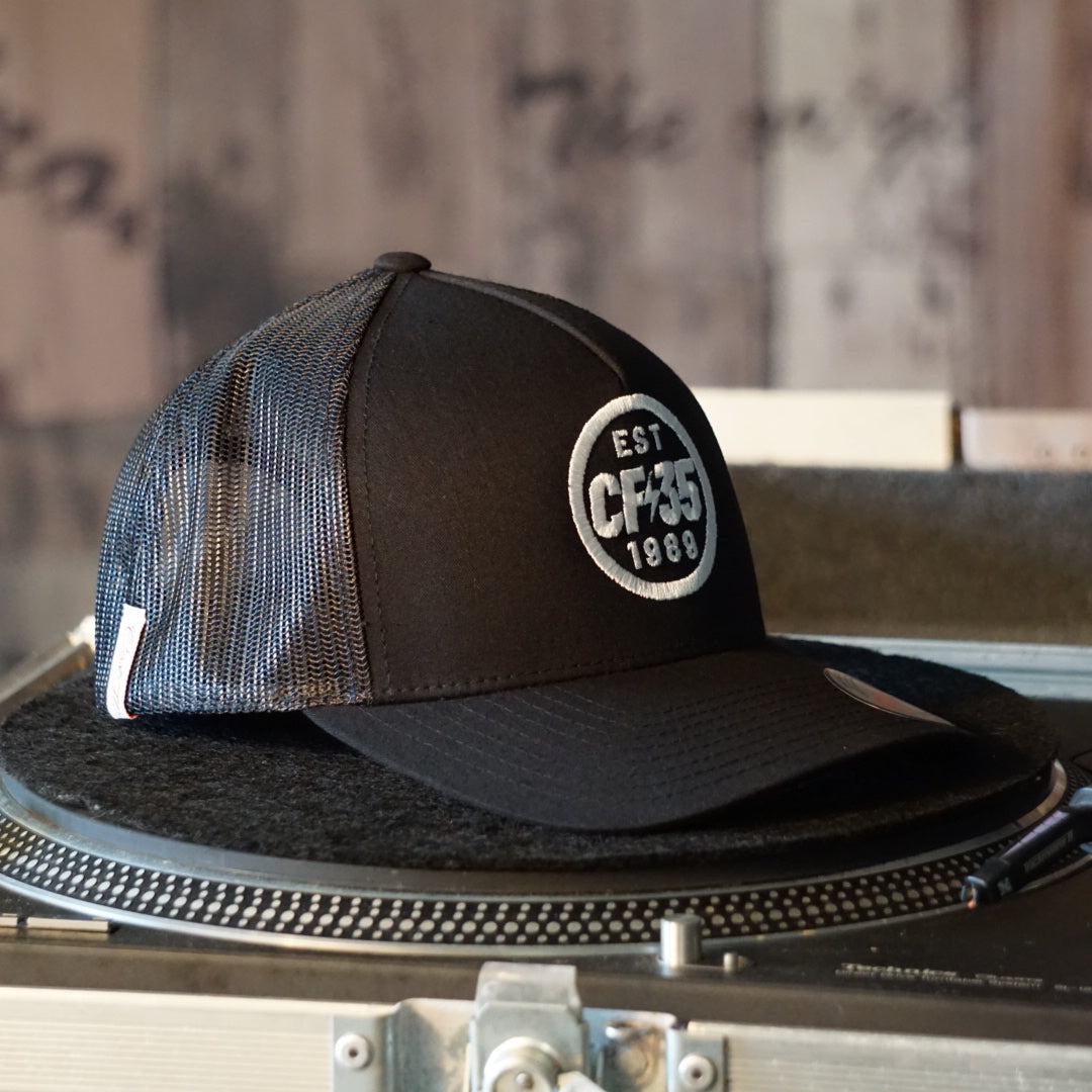 Centreforce CF35 Black Trucker Cap