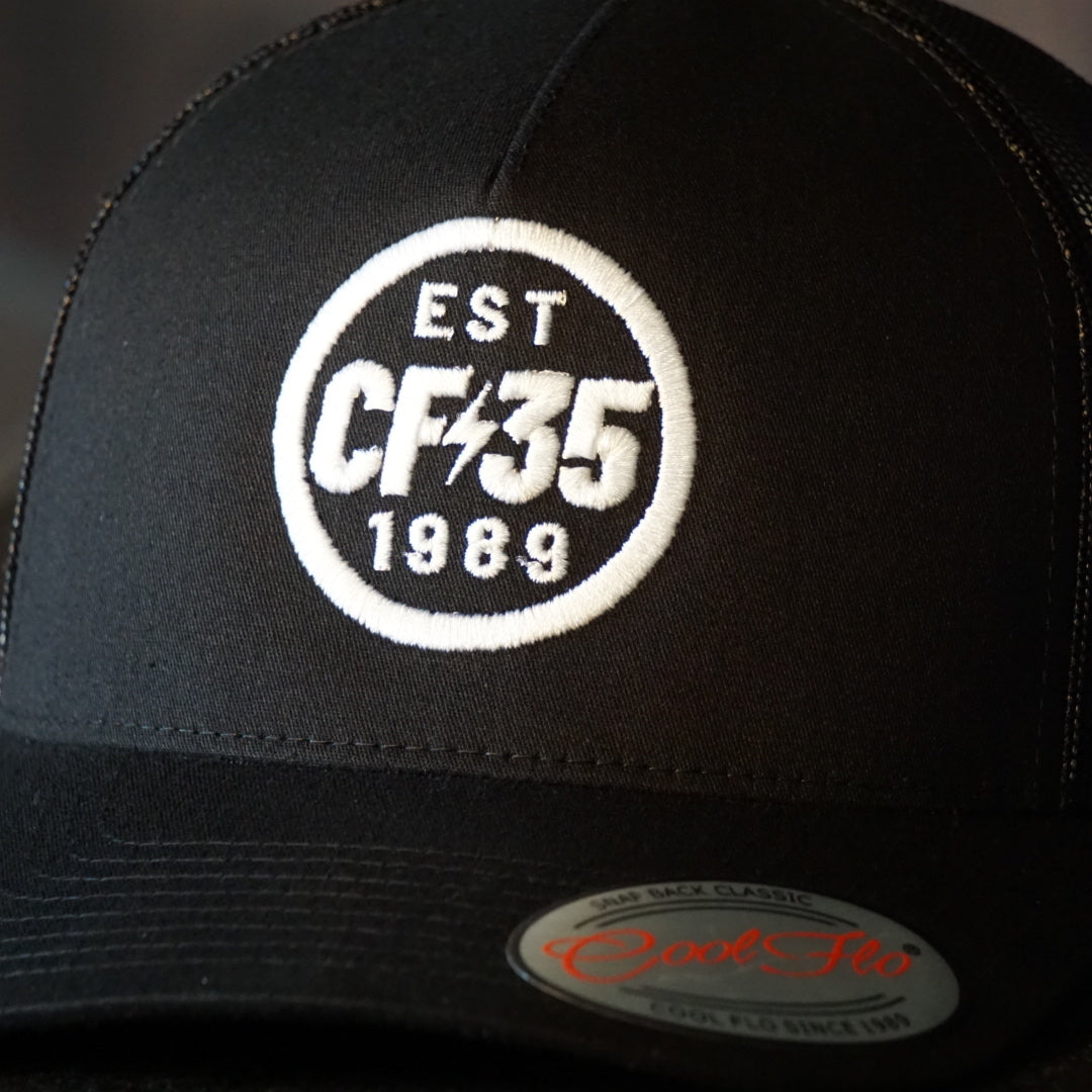 Centreforce CF35 Black Trucker Cap