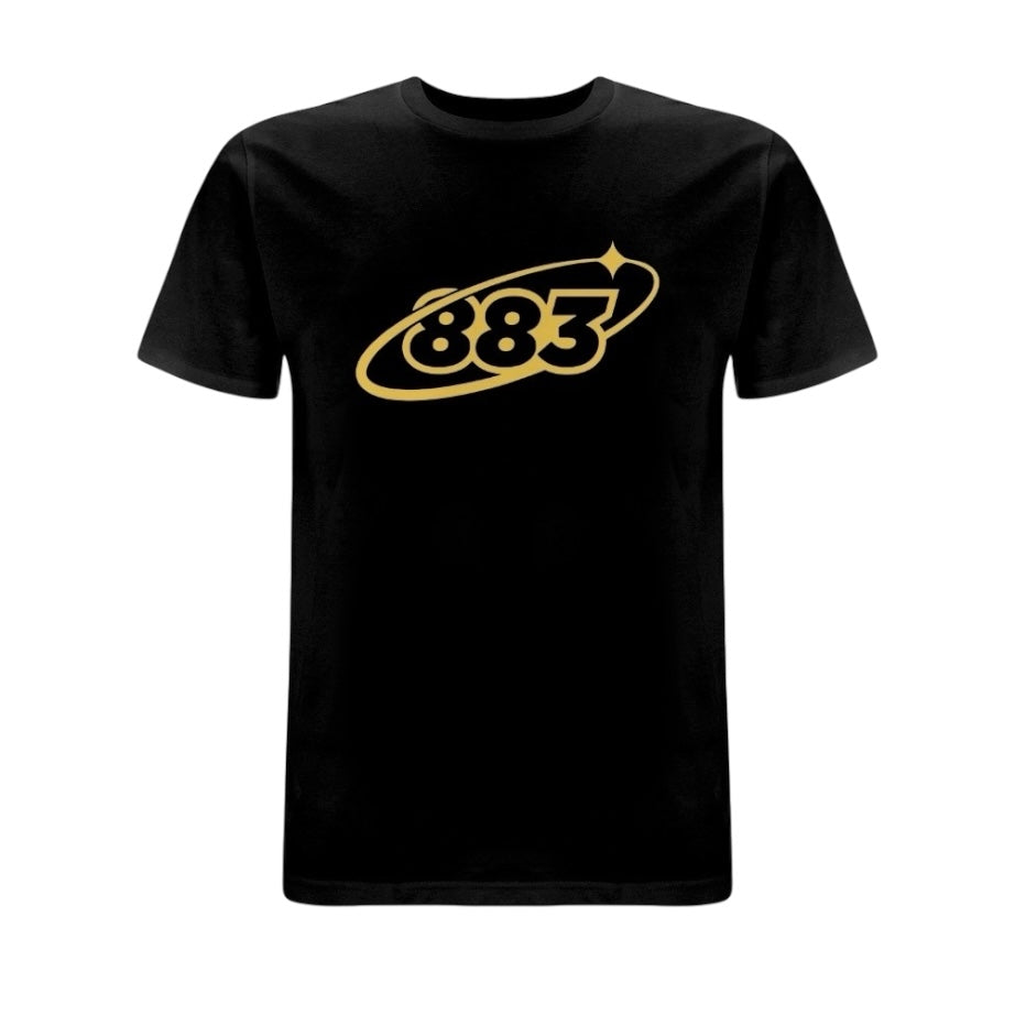Black Centreforce 883 Orbit T-shirt - featuring a large 883 Orbit logo on the front.