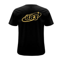 Black Centreforce 883 Orbit T-shirt - featuring a large print 883 Orbit logo on the back.