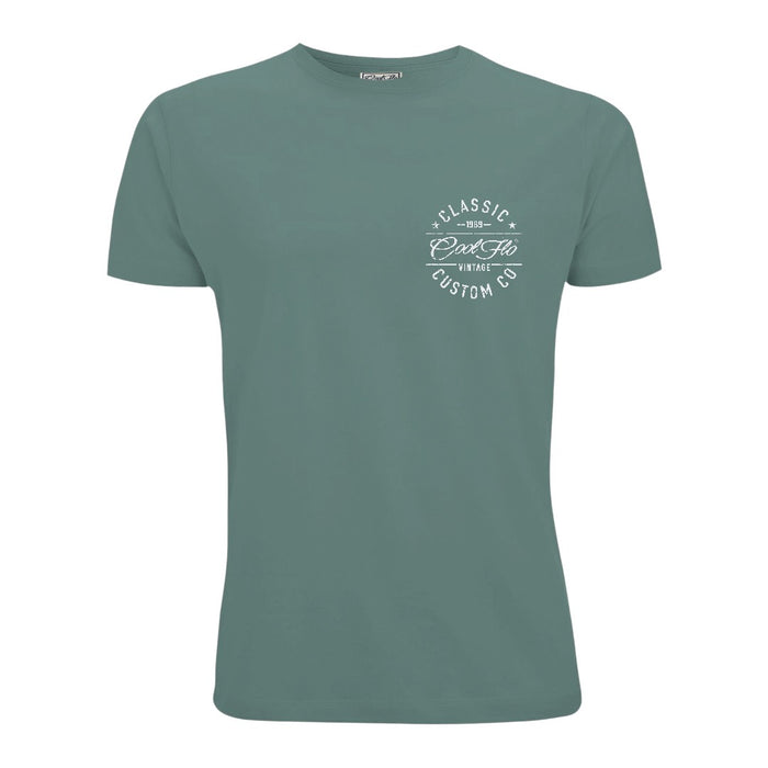 Classic Custom Double Print T-shirt - Green