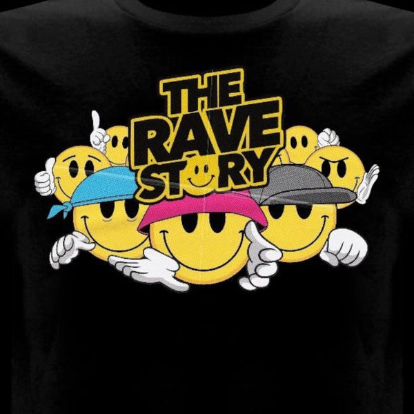 The Rave Story Smileys Black T-shirt