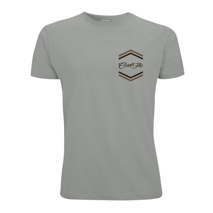 Go With the Flo Double Print T-Shirt - Grey