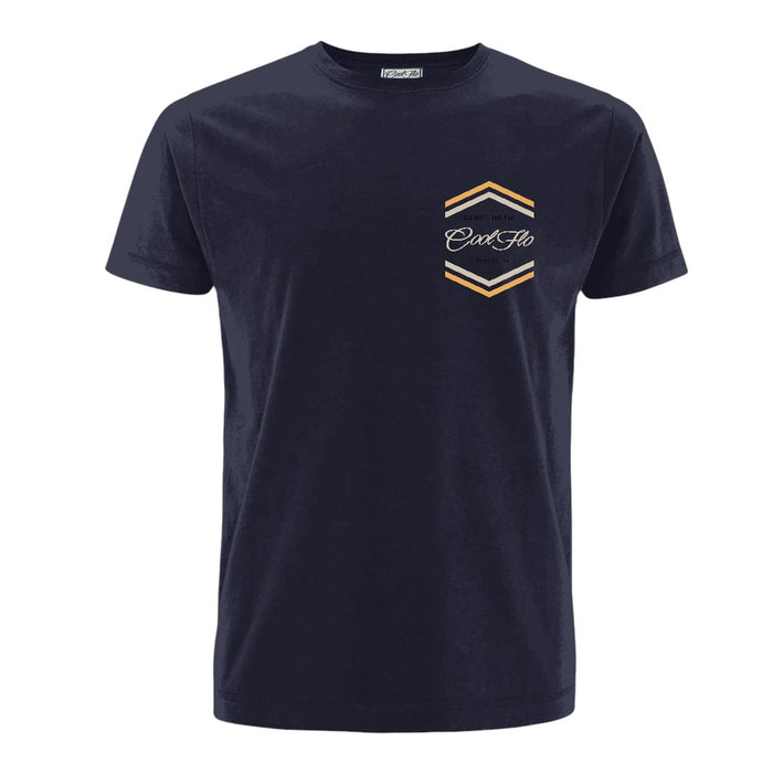 Go With the Flo Double Print T-Shirt - Navy