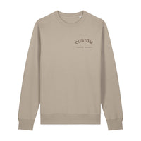 Cool Flo Custom Edition Pullover Sweatshirt in Natural Stone with custom brown embroidery and tonal logo on left chest.