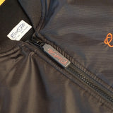 Cool Flo Black Bomber Jacket - main zip close-up