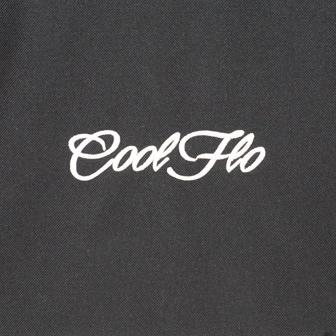 Cool Flo black & white retro messenger bag - logo embroidery