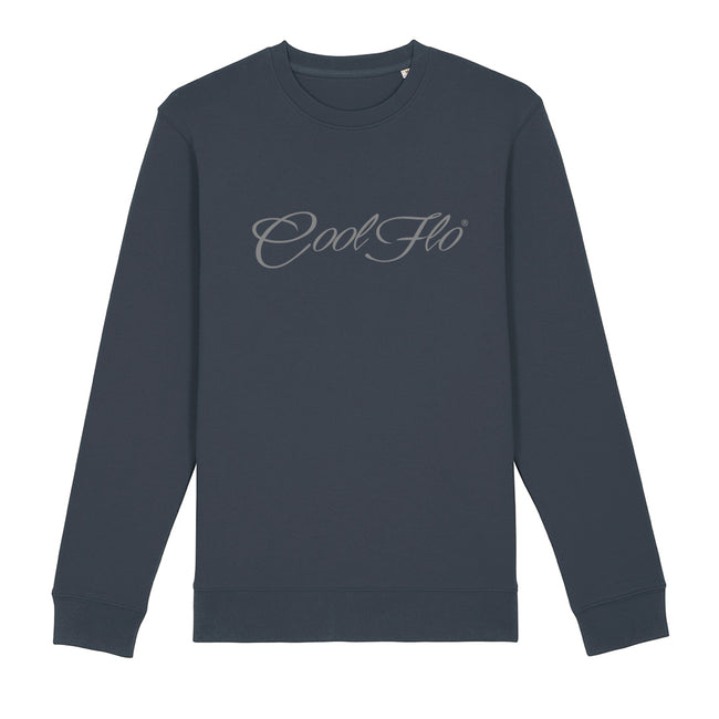 Classic Script dark grey sweatshirt - main pic - Cool Flo