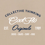 Collective Thinking Sand Cool Flo Hoody - design close-up
