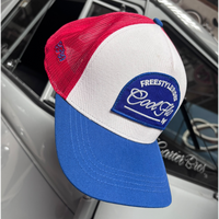 Cool Flo Freestyle Rides 89 Trucker Cap - Red/White/Blue