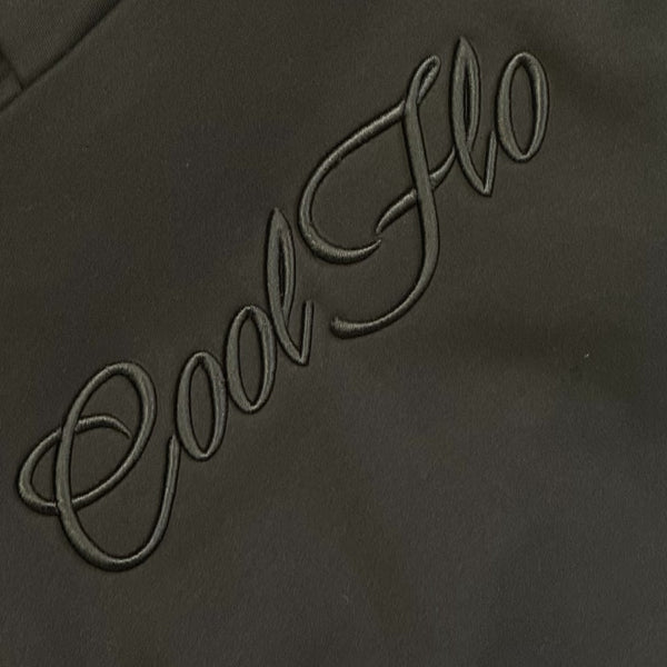 Cool Flo Embroidered 3D Script Hoody - Black