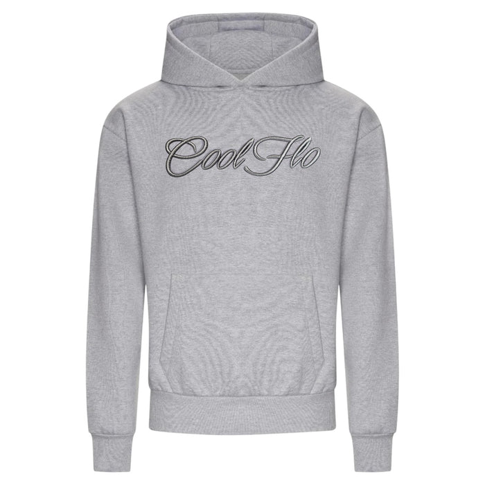 Cool Flo Embroidered 3D Script Hoody - Grey