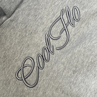 Cool Flo Embroidered 3D Script Hoody - Grey