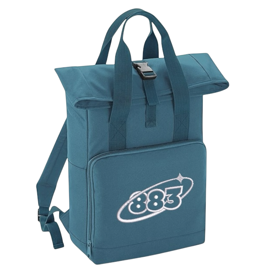 883 Orbit Logo Roll-Top Backpack - Blue