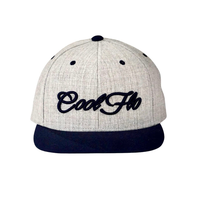 3D Script Snapback Cap - Heather/Navy