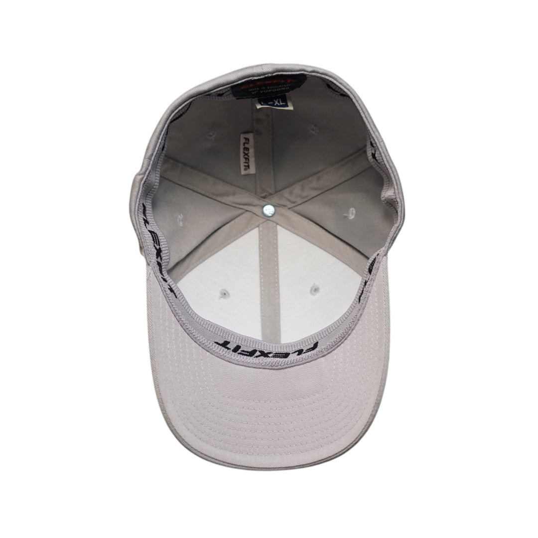 Flexfit Script Baseball Cap - Silver-Grey