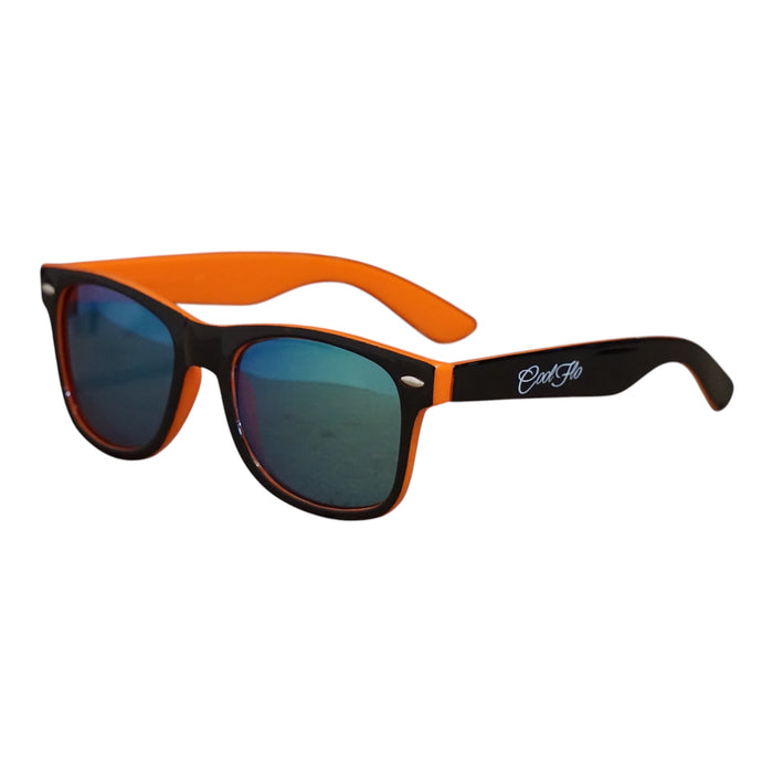 Cool Flo Two-tone Wayfarer Sunglasses - Black/Orange