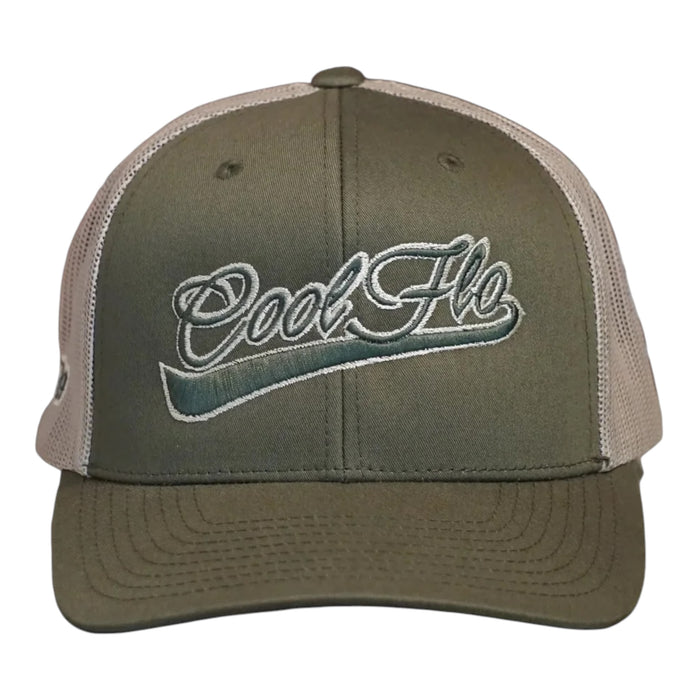 Cool Flo Swoosh Trucker Cap - Moss/Khaki