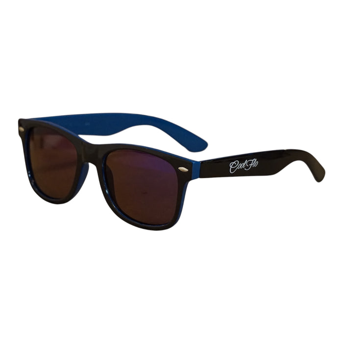 Cool Flo Two-tone Wayfarer Sunglasses - Black/Blue