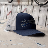 Cool Flo Swoosh Trucker Cap - Navy/Silver