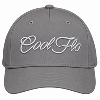 Cool Flo 3D Script Baseball Cap - Light Grey
