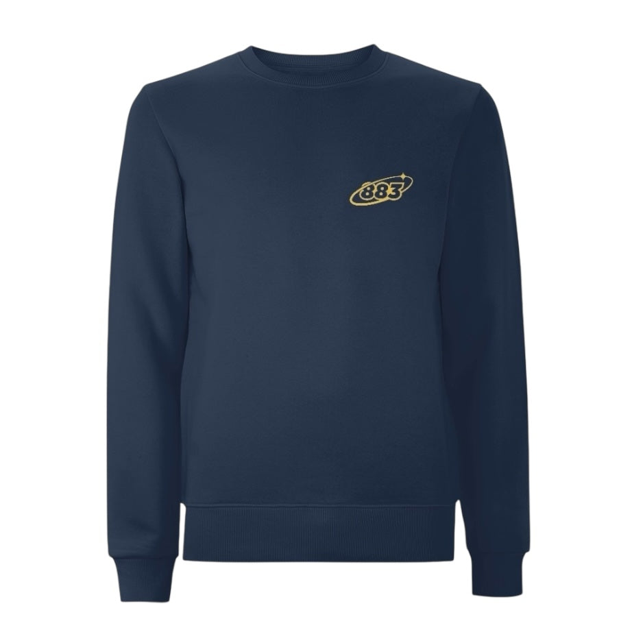883 Orbit Double Print Sweatshirt - Navy Blue