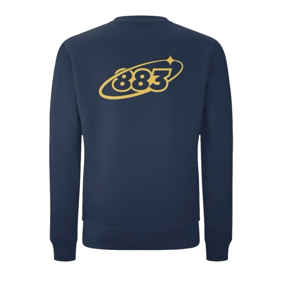 883 Orbit Double Print Sweatshirt - Navy Blue