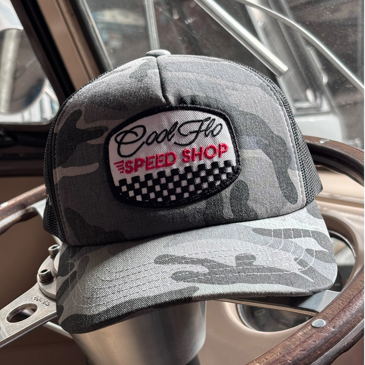 Cool Flo Speed Shop Trucker Cap - Camo
