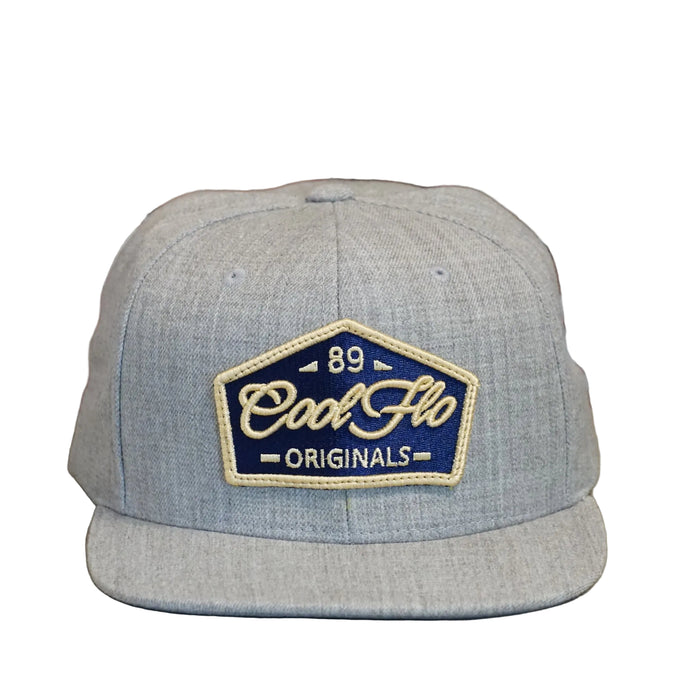 Cool Flo 89 Originals Snapback Cap - Heather Grey