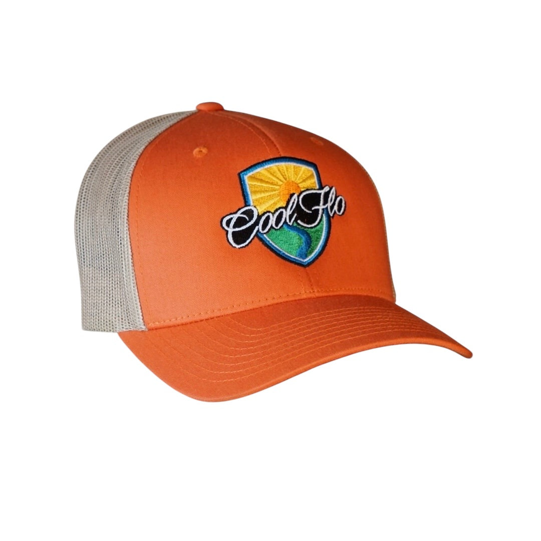 Sunrise Orange Two-Tone Trucker Cap