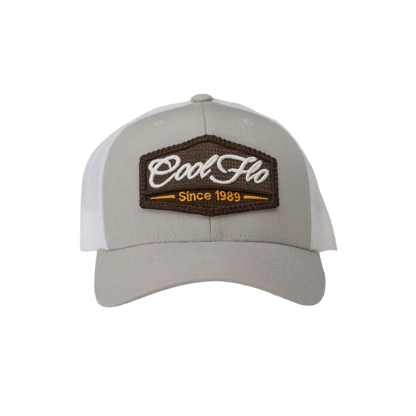 3D Badge Silver/White Trucker Cap