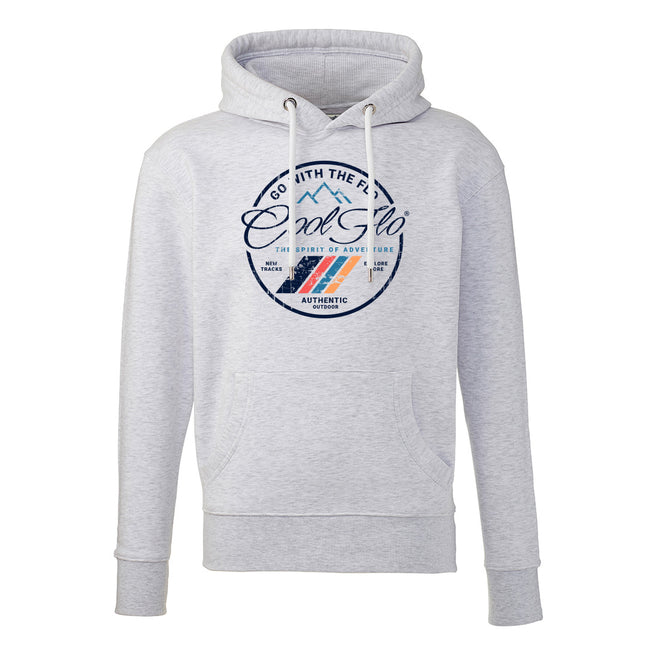 Cool Flo 'Adventure' ash grey hoody with full colour print on the front. 