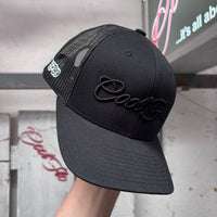 Cool Flo 3D Script Trucker Cap - Black