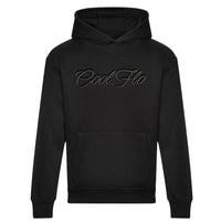 Cool Flo Embroidered 3D Script Hoody - Black