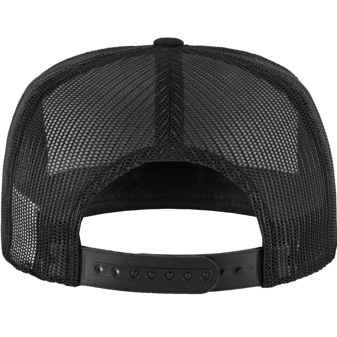 Back of C30 black trucker cap