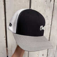 Cool Flo 3D Mini Script Trucker Cap - Black/Grey/White