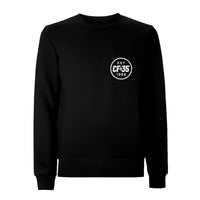 Centreforce CF35 black sweatshirt with 35th anniversary white print left chest logo