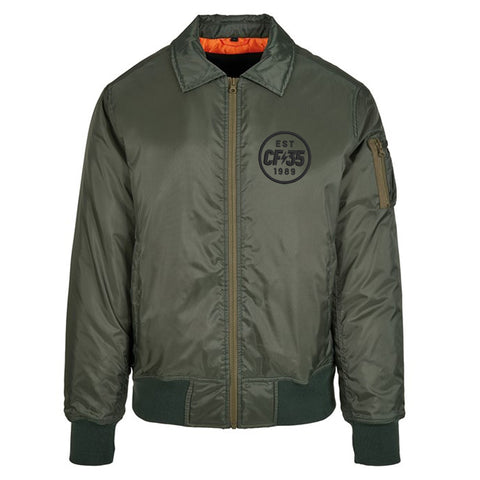 CF35 Collared Green & White Jacket