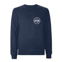 Centreforce CF35 Navy blue sweatshirt with 35th anniversary white print left chest logo