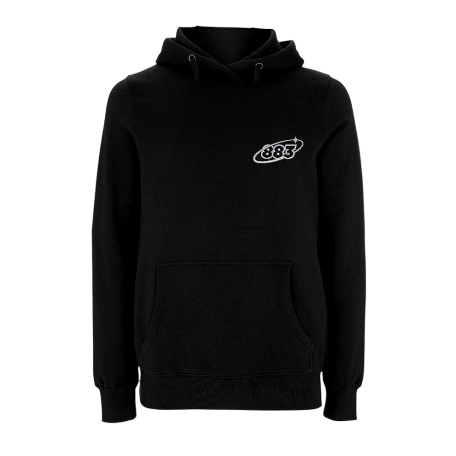 Centreforce black with small 883 Orbit logo embroidered on the left chest