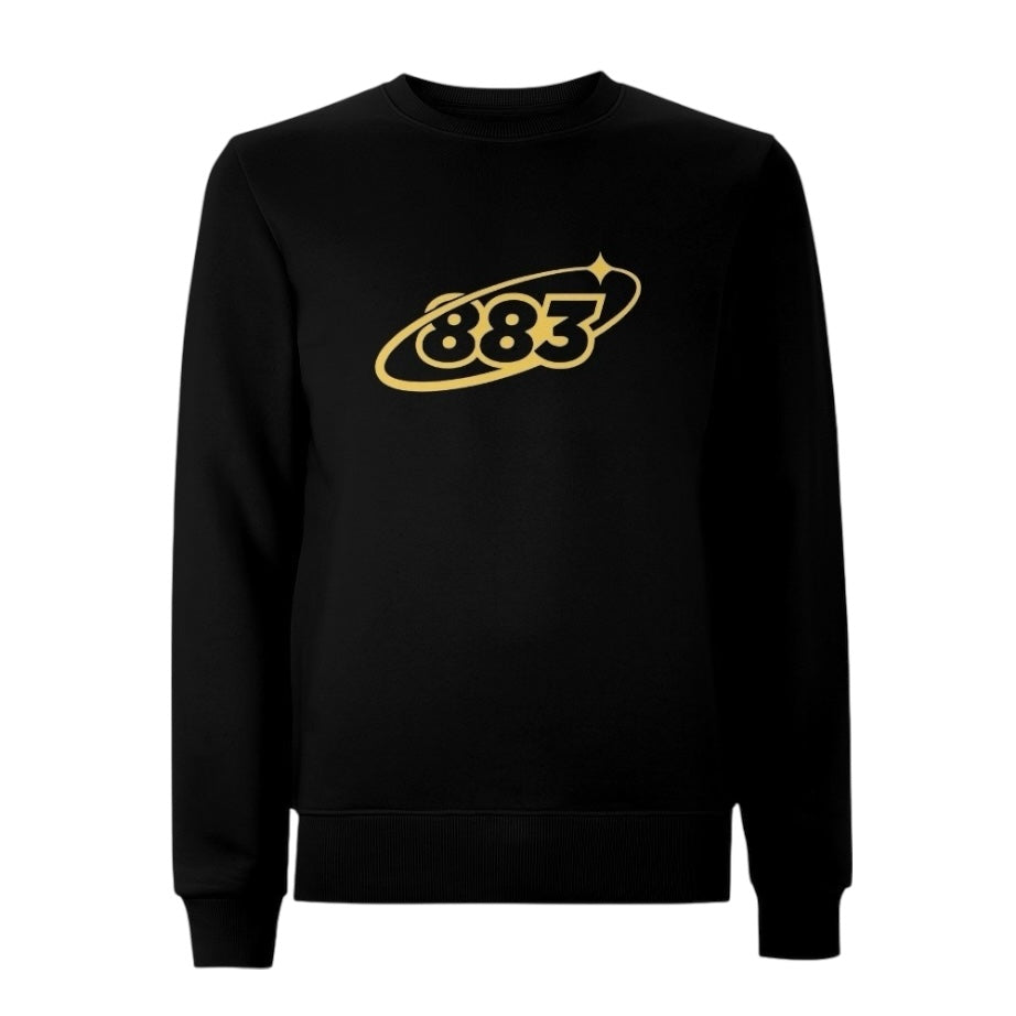Centreforce black sweatshirt with bold 883 Orbit logo printed on the front.