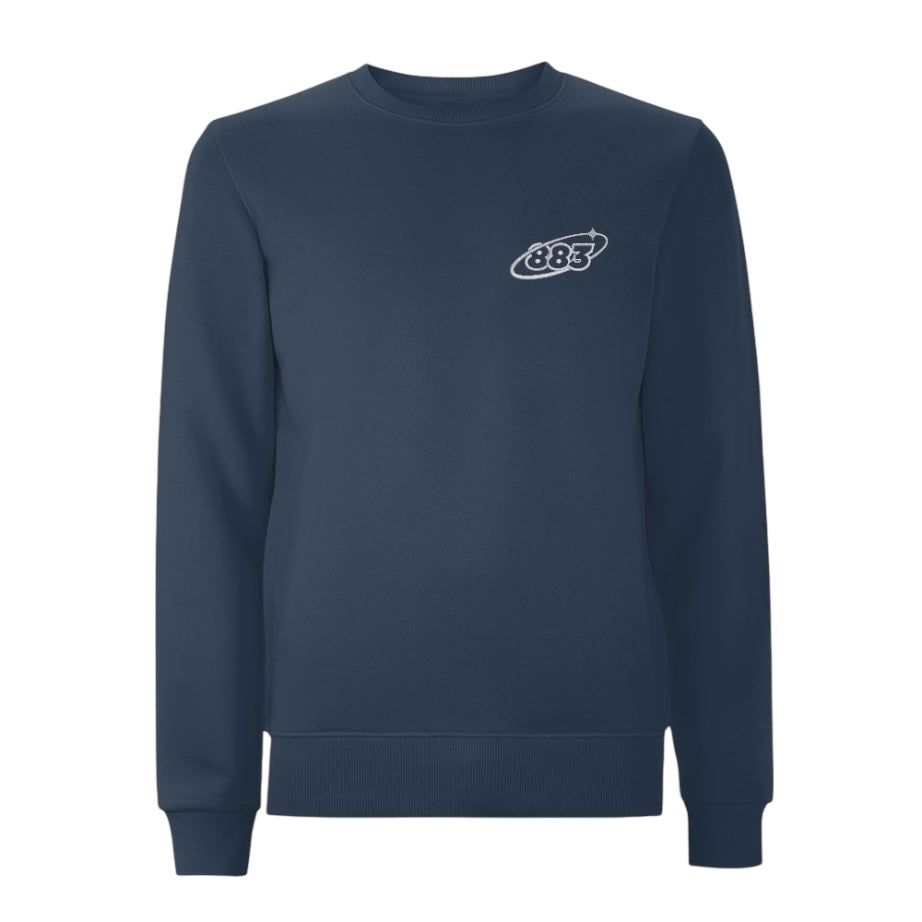 Centreforce dark grey sweatshirt with 883 Orbit logo embroidered in white on the left chest.
