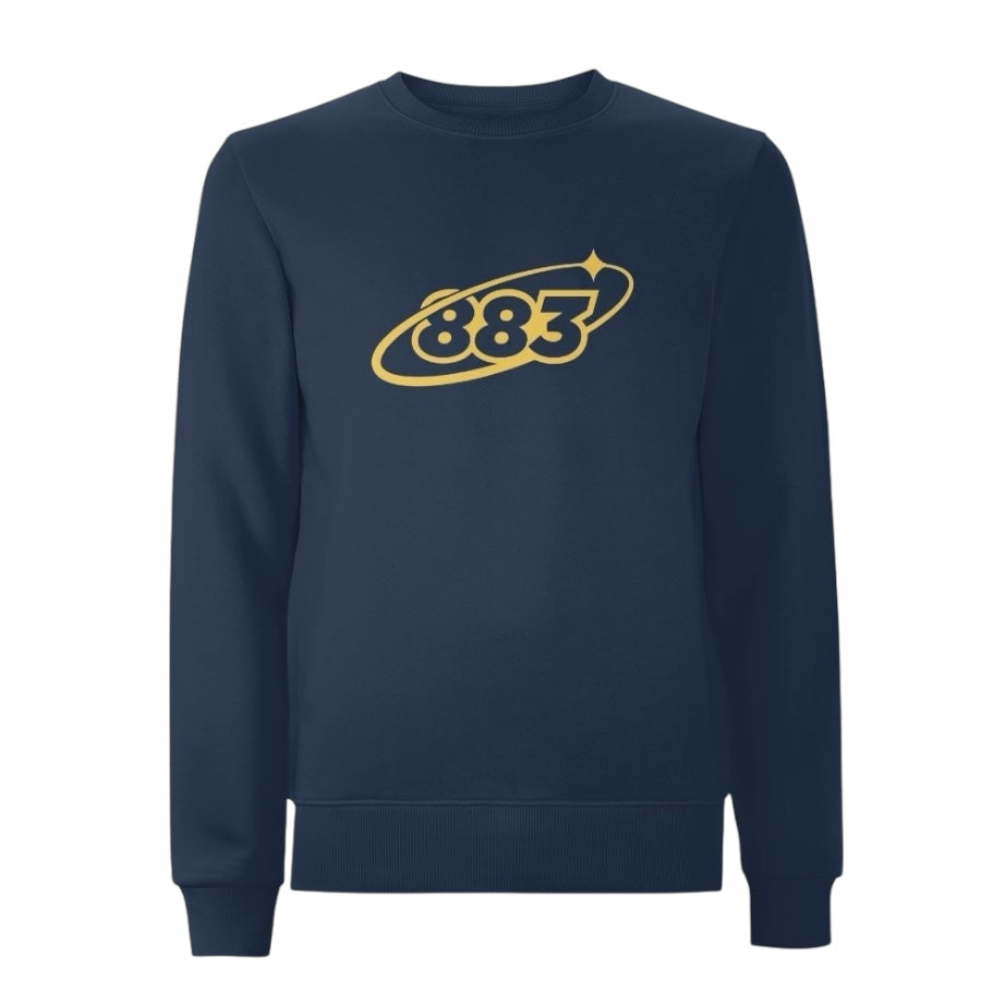 Centreforce navy blue sweatshirt with bold 883 Orbit logo printed on the front.