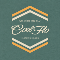 Cool Flo Go With The Flo Green Bay sweatshirt with cream and yellow-orange chest print design- rollover image.