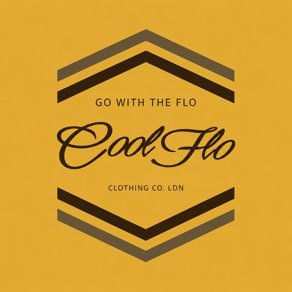 Cool Flo Go With The Flo ochre sweatshirt with two-tone brown chest print design- rollover image