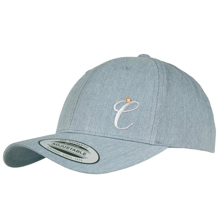 Clockwork Orange heather grey baseball cap with embroidered Clockwork Orange logo