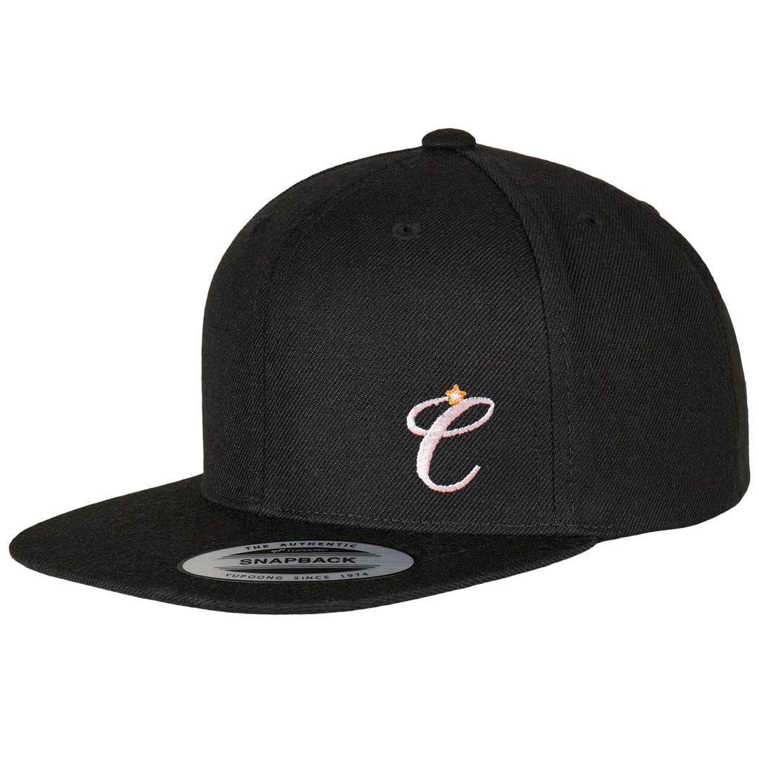 Clockwork Orange black snapback cap with embroidered Clockwork Orange logo