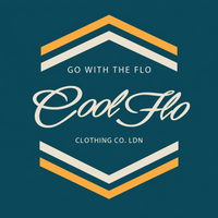 Cool Flo Chevron teal hoodie with cream and yellow chest print - rollover 
