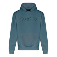 Cool Flo Embroidered 3D Script Hoody - Teal